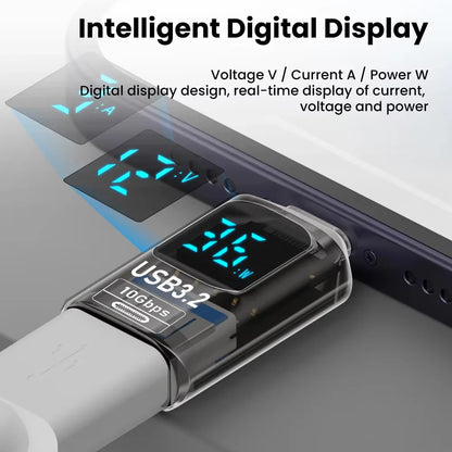USB 3.2 digital display adapter with USB-C converter for fast charging and data transfer, compatible with Huawei and Xiaomi laptops