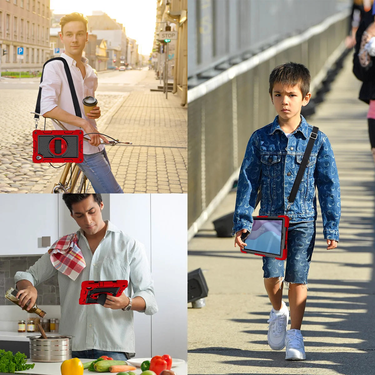 360 Rotating Kids Case for Lenovo Tab M10 HD Gen2 TB-X306 – Shockproof, Kickstand, Shoulder Strap