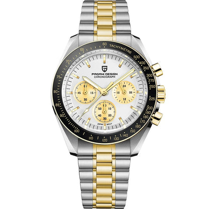 PAGANI DESIGN 1701 V5 Men's Luxury Quartz Chronograph Watch – AR Sapphire Glass, 100M Waterproof