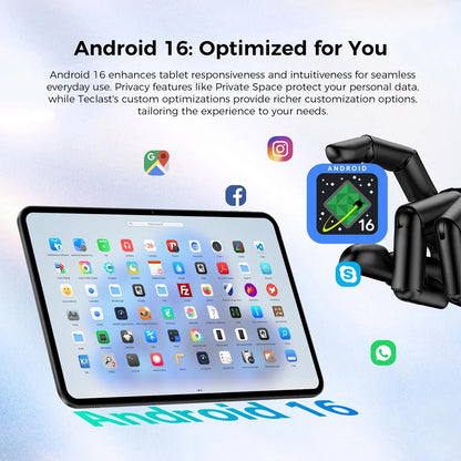 Teclast T65 Tablet – 13.4" 2K 120Hz, Unisoc T7280, 26GB RAM, 8000mAh, 4G LTE, Android 16