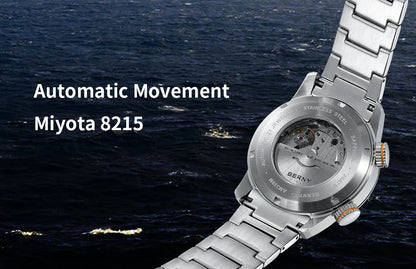 BERNY Automatic Dive Watch – Sapphire Crystal, 200M Water Resistant, NH35 Movement