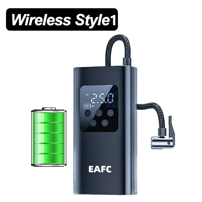 Portable Wireless Tire Inflator | 12V 150PSI Electric Air Pump for Car, Motorcycle, Bicycle & Ball