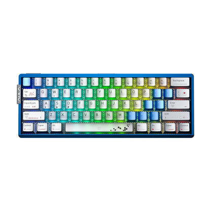 AULA AG60 60% Wired CNC Aluminum Mechanical Gaming Keyboard – 8000Hz Polling, RGB, 61-Key