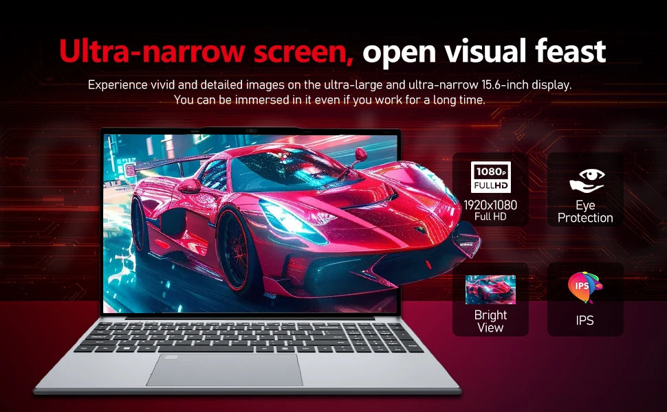 15.6" Gaming Laptop – Intel Core i9-10980HK or i3-6100U, 16GB RAM, up to 2TB SSD, Fingerprint, Backlit | Windows 11