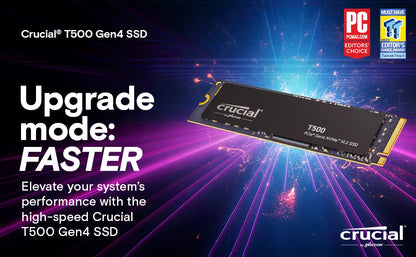 Crucial NVMe SSD M.2 2280 | P3 Plus / P310 / T500 / P510 | PCIe Gen4 | 500GB–2TB