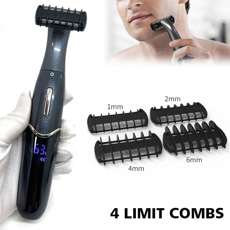 Intimate Areas Precision Shaver & Trimmer – Bikini Line, Pubic Hair & Beard Clipper for Men