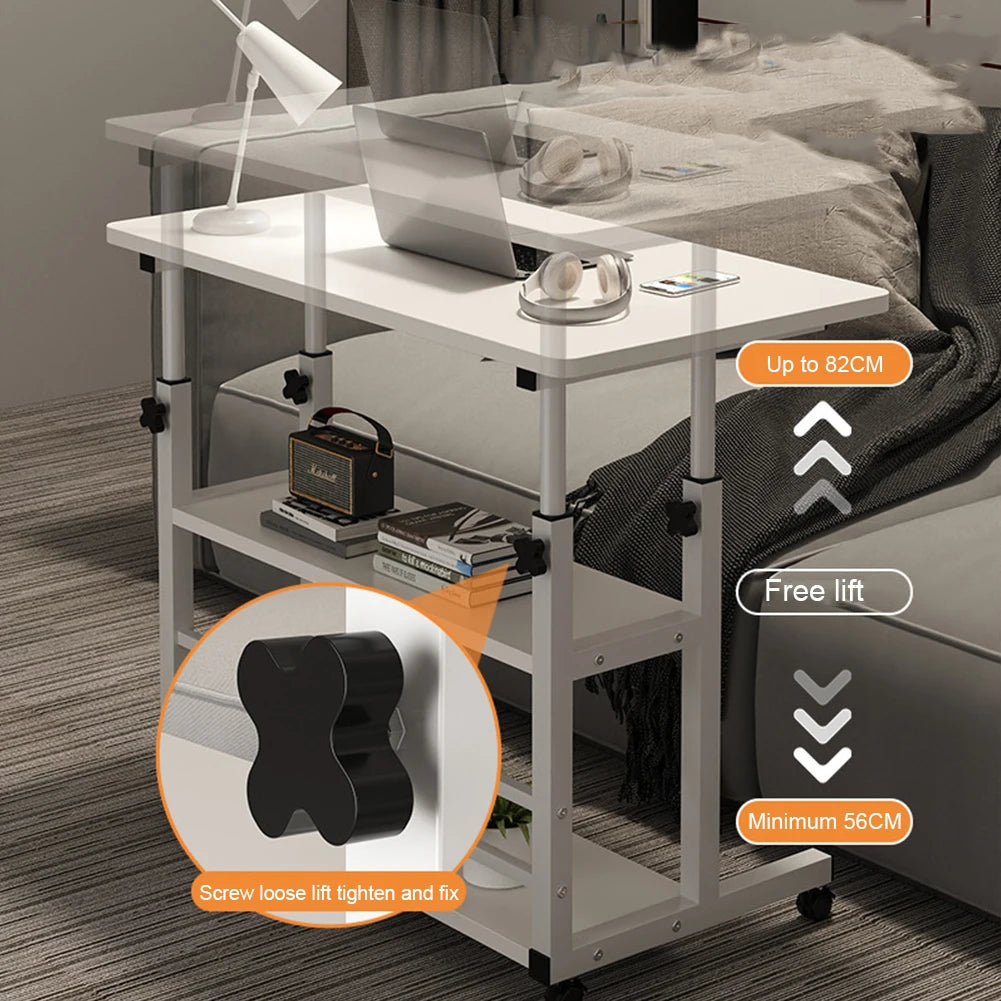 Height Adjustable Laptop Desk on Wheels | Bedside & Sofa Table
