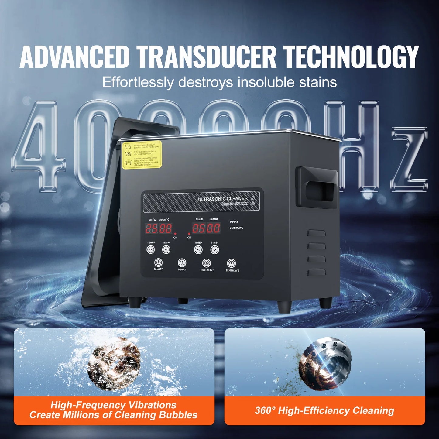 SucceBuy Ultrasonic Cleaner 2L–15L | Portable | Home & Kitchen Use
