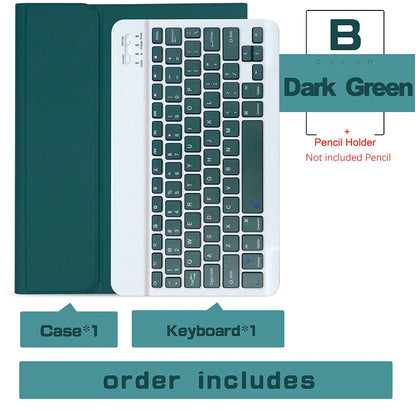 Wireless Magic Keyboard & Mouse Case for iPad Pro 11/13, Air 11/13, iPad 7-10 Gen – Bluetooth, Touchpad