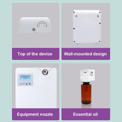 Waterless Aroma Diffuser 300ml — WiFi Control, Essential Oil, Timer Function, Home & Hotel
