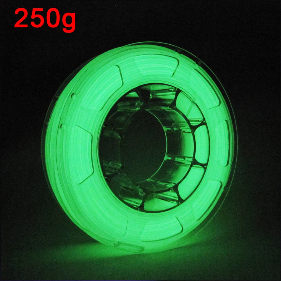 Glow-in-the-Dark PLA Filament – Luminous Purple, Green, Blue & Rainbow, 1.75mm for 3D Printers