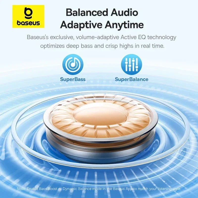 Baseus EP10 Pro ANC TWS Earbuds – 50dB, LDAC, Bluetooth 6.0, 6 Mics, Hi-Res, IP55