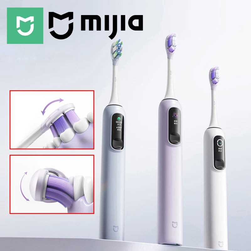 MIJIA Sonic Electric Toothbrush Pro – Smart 4 Modes, LED Screen, Travel Lock, IPX8, Long Battery Life