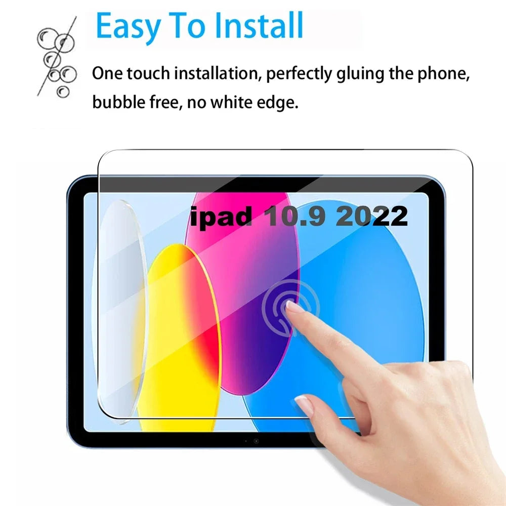 Tempered Glass Screen Protector for iPad 10th Gen 10.9" (2022) & iPad 11 A16 (2025)
