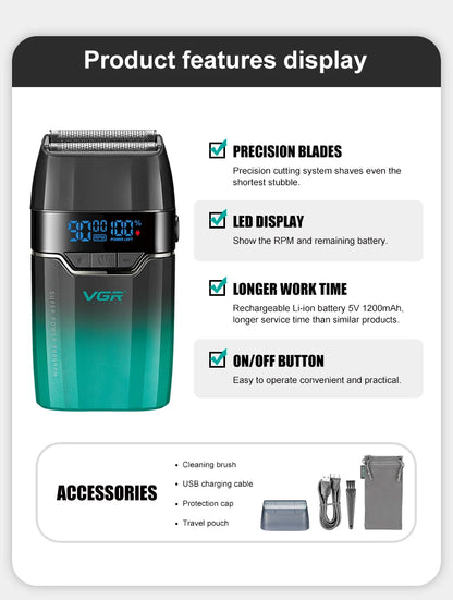 VGR Professional Hair Clipper | V-003 V-906 V-308 | Metal Body | Barber & Beard Trimmer