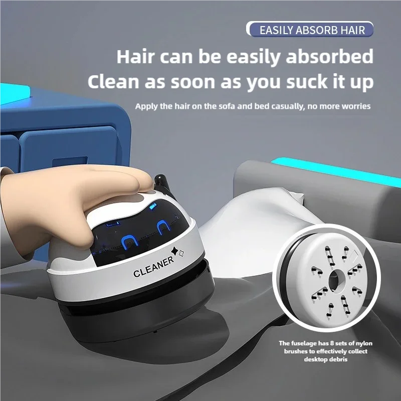 Red Shopping USB electric desktop vacuum cleaner with mini size for keyboards and car cleaning, rechargeable handheld dust cleaner.