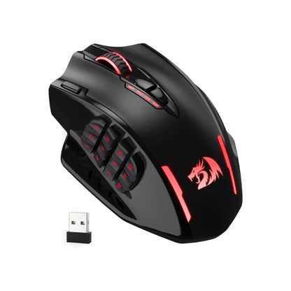 Redragon M913 Wireless Gaming Mouse – 16000 DPI, 16 Buttons, RGB, 2.4GHz