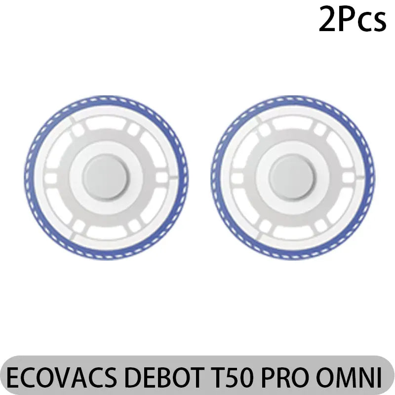 ECOVACS DEEBOT T50 PRO OMNI Replacement Parts | Main Brush, Side Brush, HEPA Filter, Mop, Dust Bag