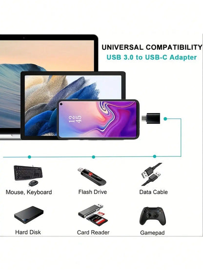 8-in-1 USB-C Adapter Set – OTG, Micro USB & USB 3.0 for MacBook & Smartphones