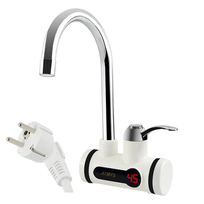 ATWFS Instant Electric Hot Water Faucet – Tankless Kitchen Tap with Digital Display