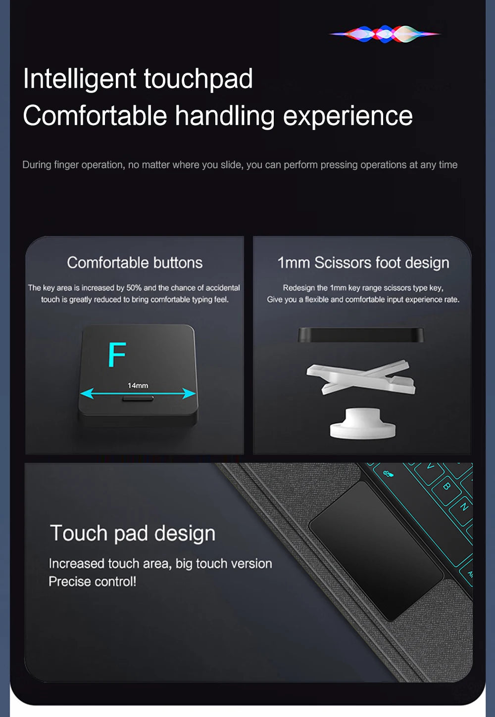 Detachable Magic Keyboard For Xiaomi Pad 7 MIPad7 Case Pencil Holder for Xiaomi Pad 7 Pro Mi Pad 7 2024 11.2" Tablet Cover Case