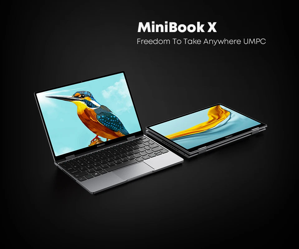 CHUWI MiniBook X 2-in-1 Laptop – Intel N150, 16GB LPDDR5, 512GB SSD, 10.51" 2K Touch, Windows 11