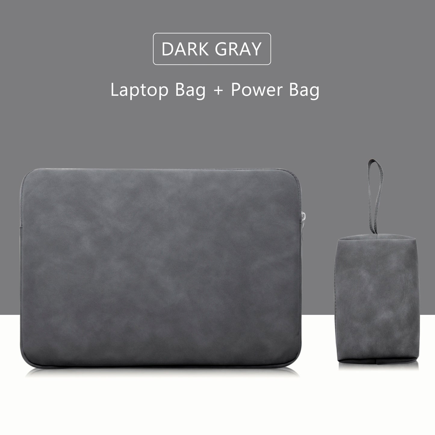 EGYAL Laptop Sleeve Bag – PU Zipper, 13–16", MacBook Air/Pro, Dell, Xiaomi, Huawei, 3 Colors