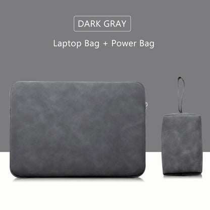 EGYAL Laptop Sleeve Bag – PU Zipper, 13–16", MacBook Air/Pro, Dell, Xiaomi, Huawei, 3 Colors