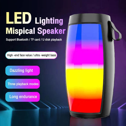 Bluetooth Wireless Portable Speaker – Powerful Subwoofer, Bass, LED Lights & Car Audio