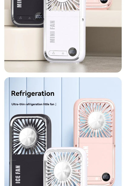 Portable Foldable USB Neck Fan 2025 – Handheld Semiconductor Cooling, Outdoor & Desktop