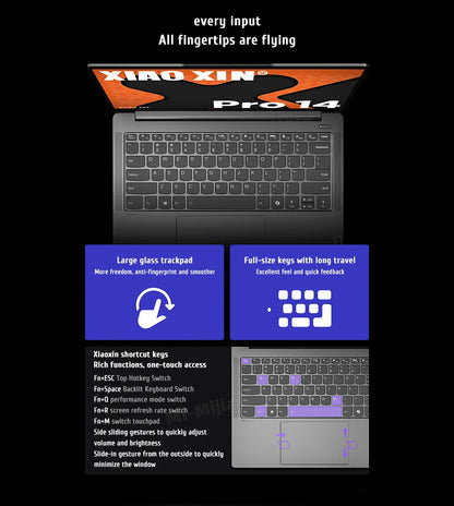 Lenovo Xiaoxin Pro 14 2024 – AMD Ryzen 7 8745H, 24GB DDR5, 1/2TB SSD, 14" 2.8K 120Hz, Windows 11