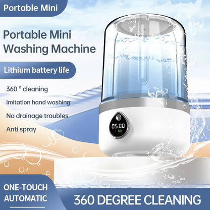 Mi Portable Mini Washing Machine 1.5L — Wireless Underwear & Socks Cleaner, LED Laundry Bucket