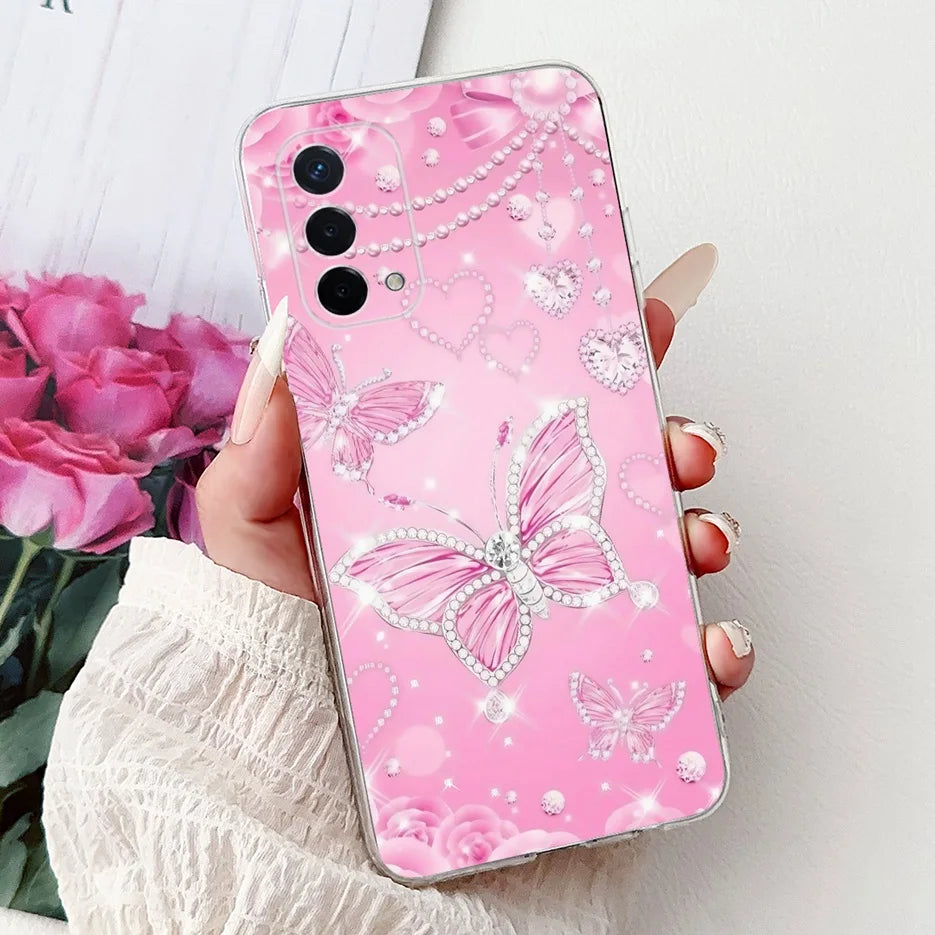 Luxury Painted Soft Silicone Case for Oppo A74 5G – Shockproof Back Cover