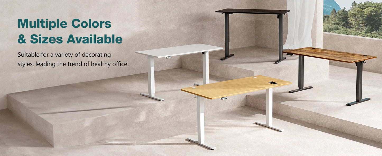 JHK Electric Standing Desk – Height Adjustable Ergonomic Workstation for Home Office