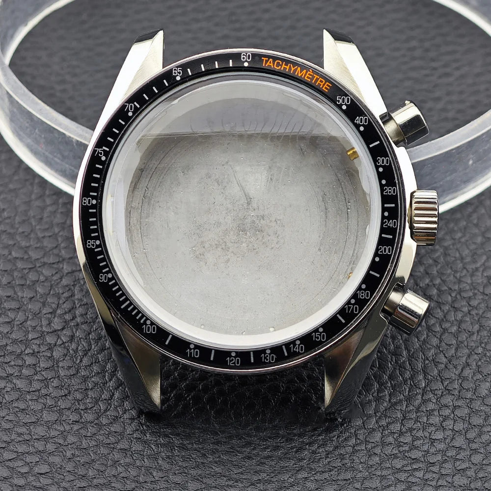 39.7mm Men's Watch Case for VK63 Movement – Metal Case with 20mm Strap Fit & Watch Box