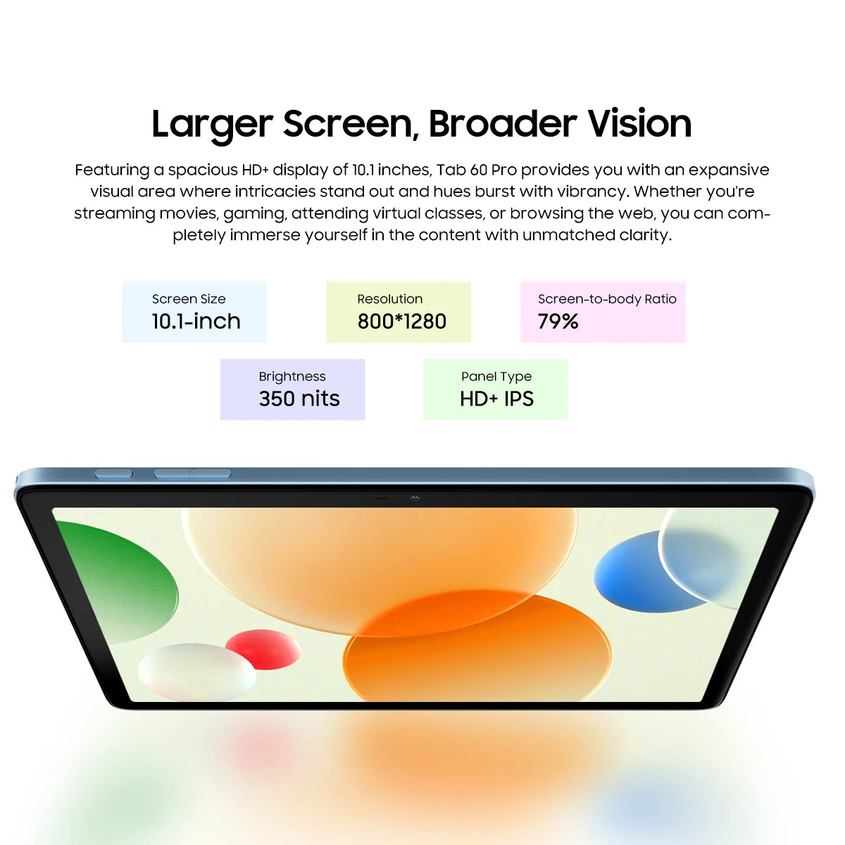 Blackview Tab 60 Pro Tablet – 10.1" HD+ IPS, Android 14, 8GB RAM, 128GB, 7700mAh, Widevine L1