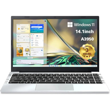 14.1" Ultraslim Laptop – Intel Core i7 9850H or Atom A3950, 12GB RAM, up to 2TB SSD, Windows 11