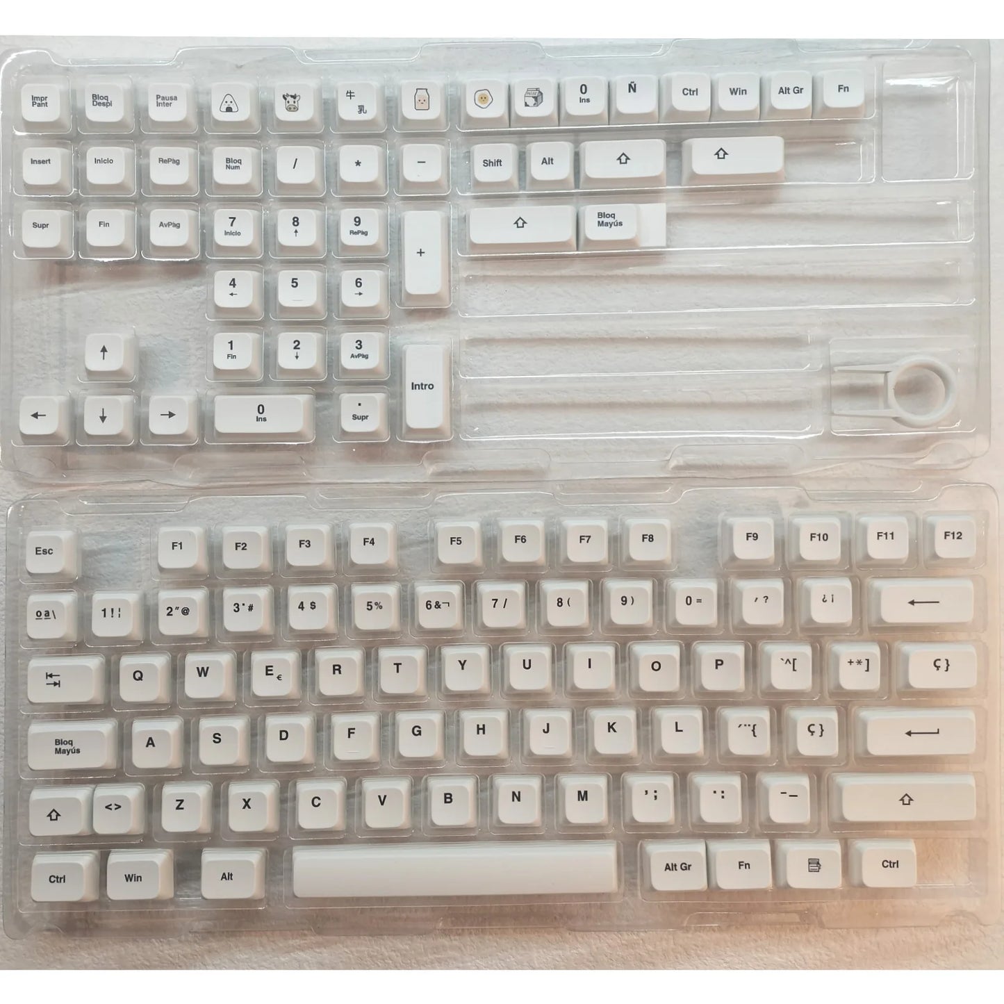 XDA PBT Keycaps 120 Keys – Korean/Russian/French/German, DIY Mechanical Keyboard