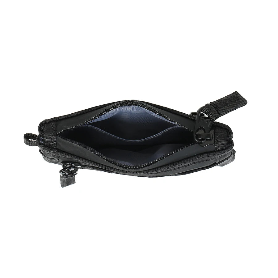 RFID Blocking Nylon Card Holder with Carabiner & Coin Purse