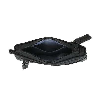 RFID Blocking Nylon Card Holder with Carabiner & Coin Purse