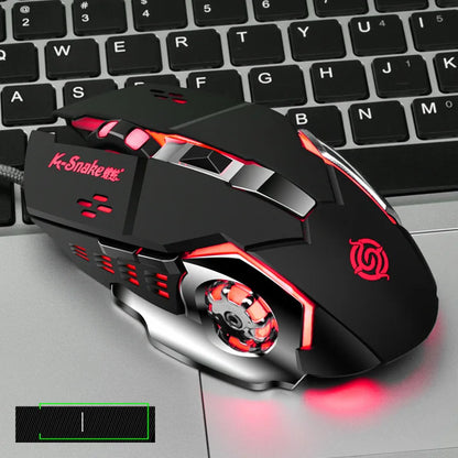 YTOM Viper Q5 Wired Gaming Mouse – 6 Buttons, 4-Grade DPI 1200–3200, Ambidextrous, CE Certified