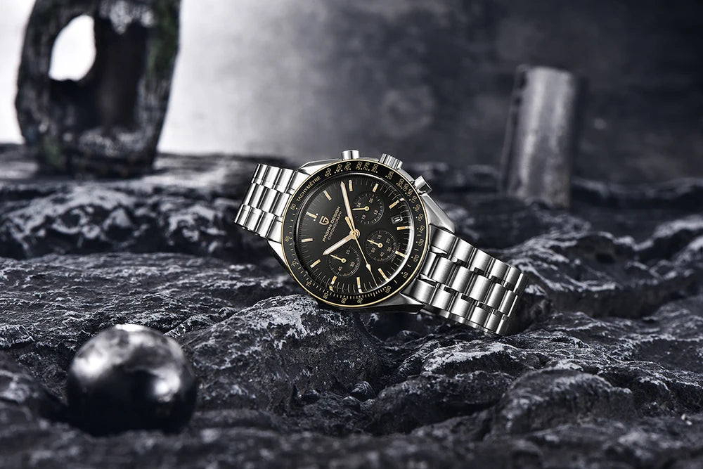 PAGANI DESIGN 1701 V5 Men's Luxury Quartz Chronograph Watch – AR Sapphire Glass, 100M Waterproof