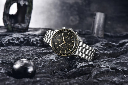 PAGANI DESIGN 1701 V5 Men's Luxury Quartz Chronograph Watch – AR Sapphire Glass, 100M Waterproof