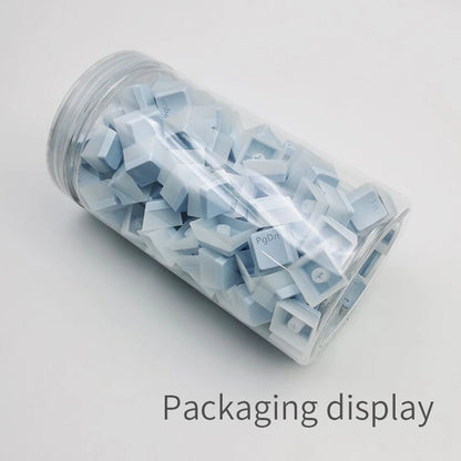 129-Key Pudding Keycaps – OEM Profile PBT, Transparent, MX Hot-Swap Compatible