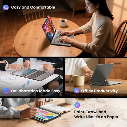 CHUWI FreeBook 13.5" 2-in-1 Laptop — Intel N150, 16GB LPDDR5, 512GB SSD, FHD Touch, WiFi 6, Windows 11
