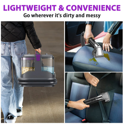 C9 Spot Vacuum Cleaner – 1.4m Hose, Wet Sprayer, Sofa & Car Carpet Cleaner