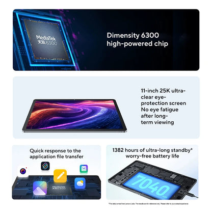Lenovo Xiaoxin Pad 11 2025 – 11" 2.5K, Dimensity 6300, 7040mAh, WiFi, Android 15