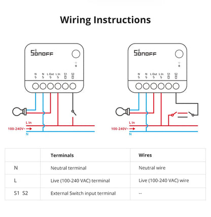 SONOFF ZBMINIR2 Extreme Zigbee Smart Switch – Detach Relay, eWeLink, ZBBridge-U, 2400W