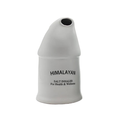 Ceramic Himalayan salt inhaler by R.E.D. Shopping for natural respiratory health therapy, with a ceramic body and salt chamber.
