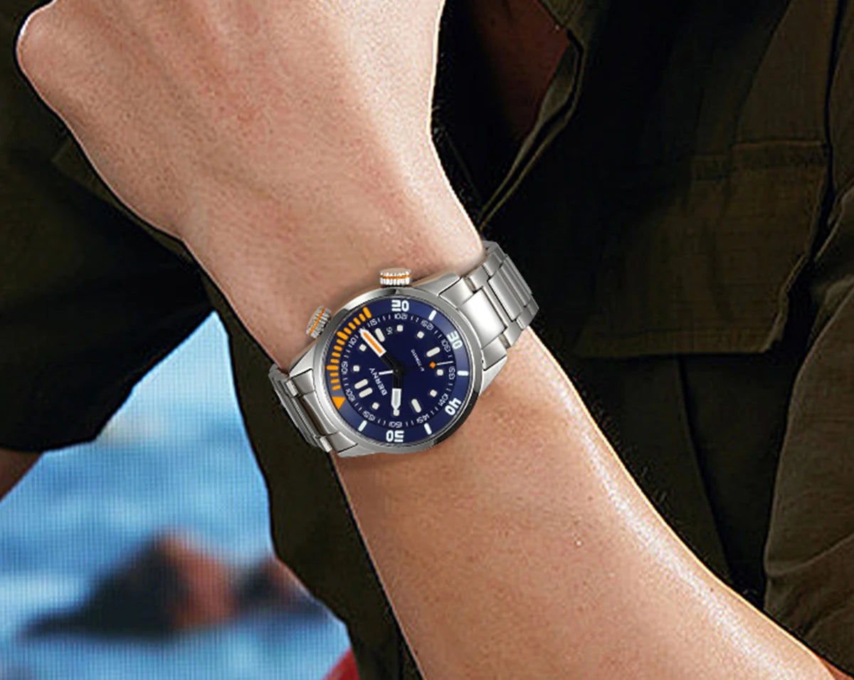 BERNY Automatic Dive Watch – Sapphire Crystal, 200M Water Resistant, NH35 Movement